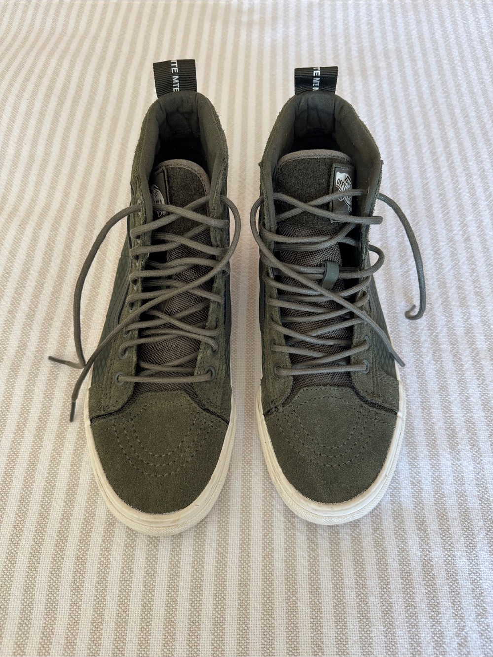 Vans Olive Green High-Top Sneakers Never Worn